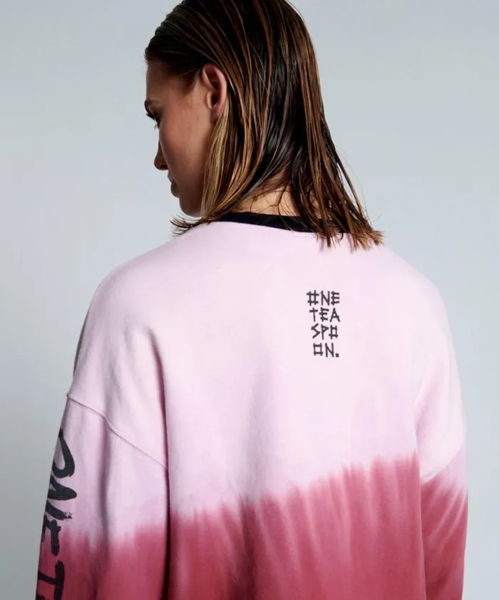 Women One Teaspoon Hoodies And Sweats FROM THE STARS DIPPED CROPPED SWEATER Women One Teaspoon Hoodies And Sweats FROM THE STARS DIPPED CROPPED SWEATER