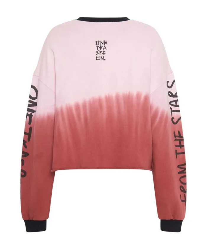 Women One Teaspoon Hoodies And Sweats FROM THE STARS DIPPED CROPPED SWEATER Women One Teaspoon Hoodies And Sweats FROM THE STARS DIPPED CROPPED SWEATER