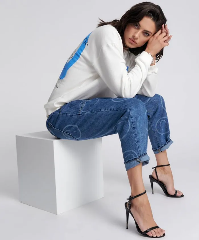 Women One Teaspoon Hoodies And Sweats GET PHYSICAL PEACE SWEATER Women One Teaspoon Hoodies And Sweats GET PHYSICAL PEACE SWEATER