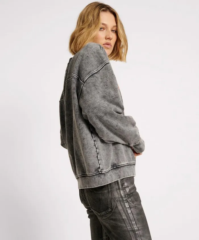 Women One Teaspoon Hoodies And Sweats GOTHIC STUDDED RETRO SWEATER Women One Teaspoon Hoodies And Sweats GOTHIC STUDDED RETRO SWEATER