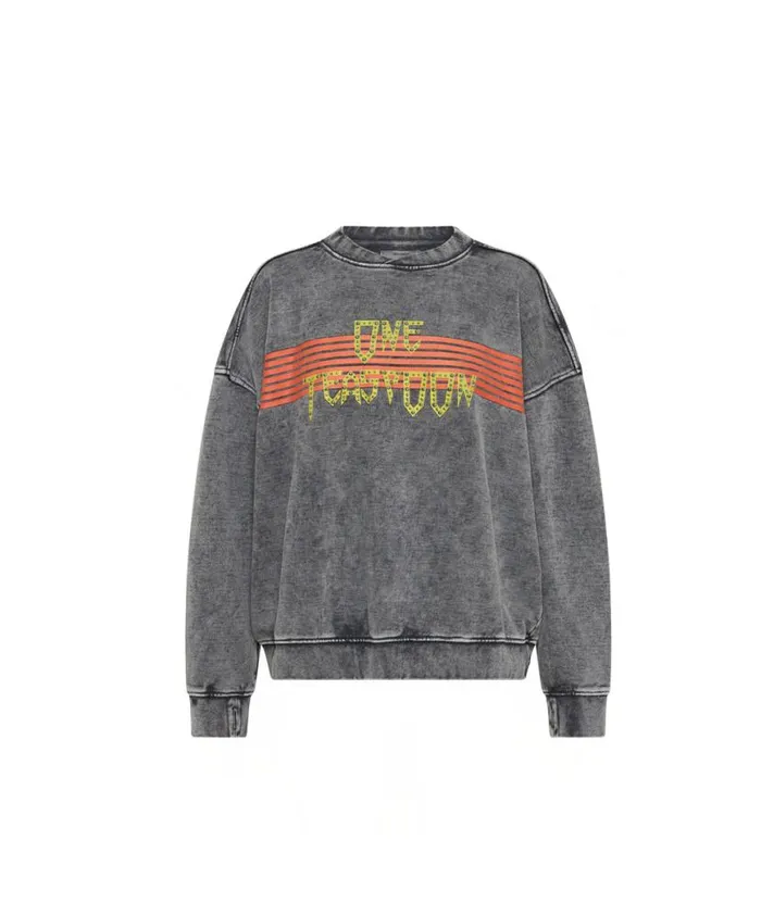 Women One Teaspoon Hoodies And Sweats GOTHIC STUDDED RETRO SWEATER Women One Teaspoon Hoodies And Sweats GOTHIC STUDDED RETRO SWEATER