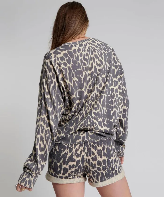 Women One Teaspoon Hoodies And Sweats JUNGLE ANIMAL SWEATER Women One Teaspoon Hoodies And Sweats JUNGLE ANIMAL SWEATER
