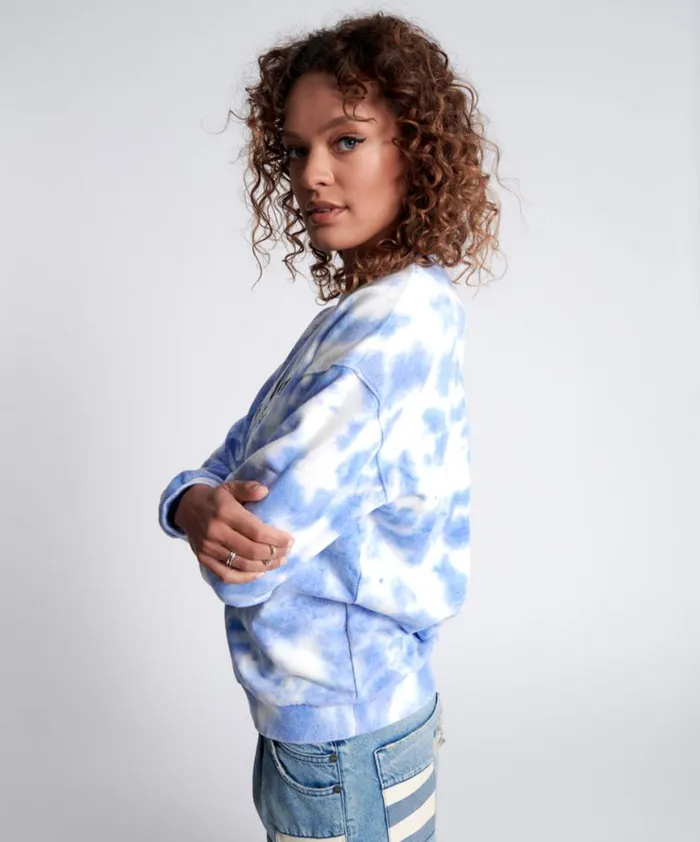 Women One Teaspoon Hoodies And Sweats LOVE YOURSELF SOS TIE DYE SWEATER Women One Teaspoon Hoodies And Sweats LOVE YOURSELF SOS TIE DYE SWEATER