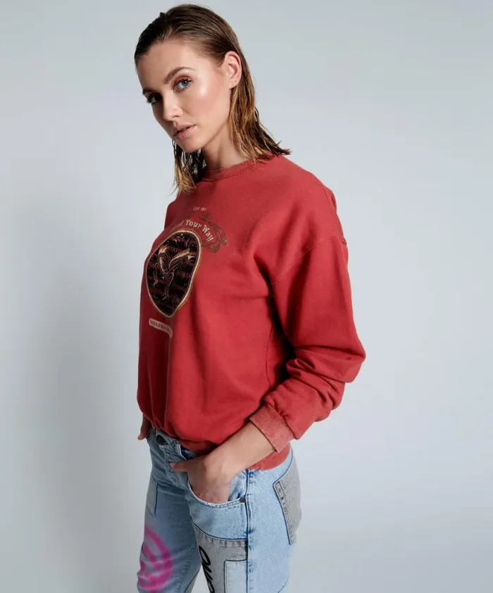 Women One Teaspoon Hoodies And Sweats MOBLACK FIND YOUR WAY UNISEX SWEATER Women One Teaspoon Hoodies And Sweats MOBLACK FIND YOUR WAY UNISEX SWEATER