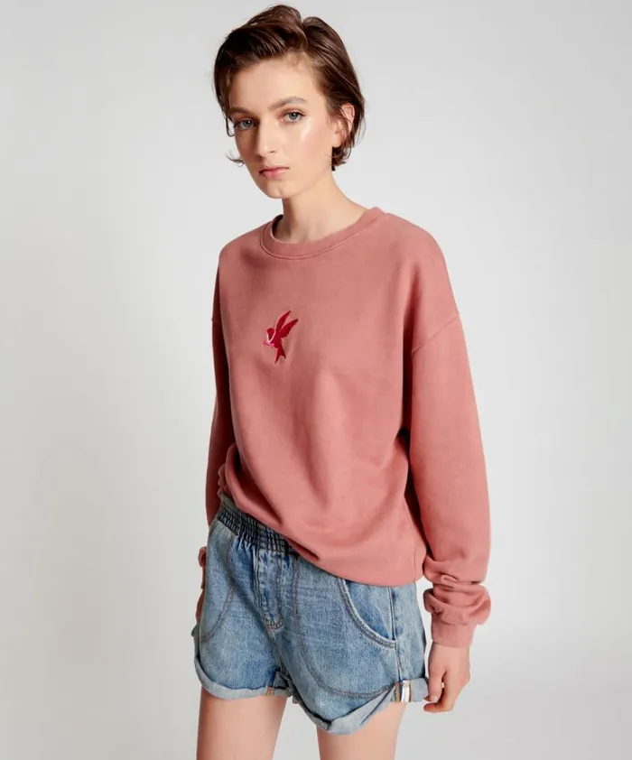 Women One Teaspoon Hoodies And Sweats ONETEASPOON BOWER BIRD LOGO SWEATER Women One Teaspoon Hoodies And Sweats ONETEASPOON BOWER BIRD LOGO SWEATER