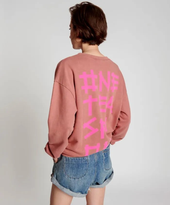 Women One Teaspoon Hoodies And Sweats ONETEASPOON BOWER BIRD LOGO SWEATER Women One Teaspoon Hoodies And Sweats ONETEASPOON BOWER BIRD LOGO SWEATER