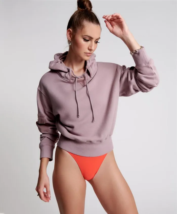 Women One Teaspoon Hoodies And Sweats OTS CARGO RUMBLE HOODY
