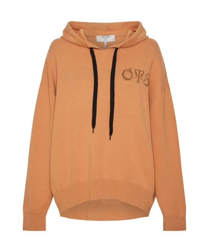 Women One Teaspoon Hoodies And Sweats OTS RECOVERY HOODY BROWN Women One Teaspoon Hoodies And Sweats OTS RECOVERY HOODY BROWN