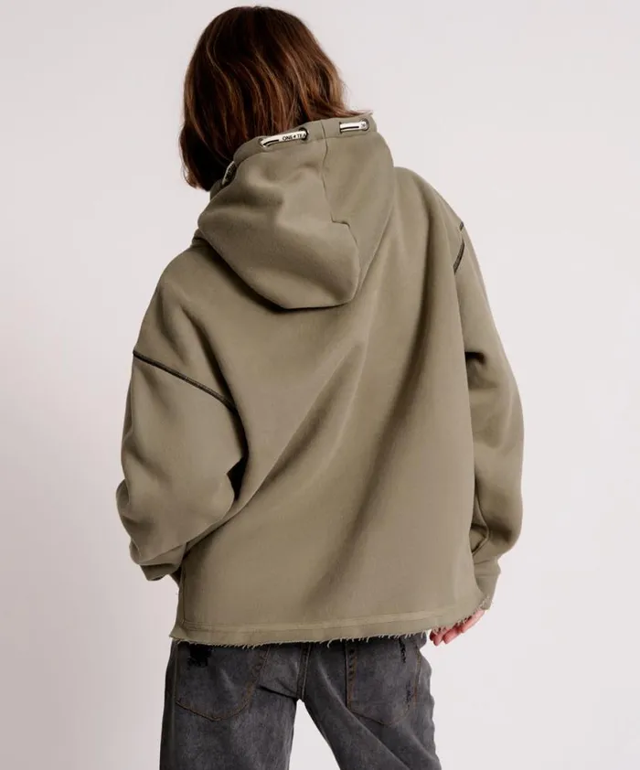 Women One Teaspoon Hoodies And Sweats OTS THREADED LOGO HOODY Women One Teaspoon Hoodies And Sweats OTS THREADED LOGO HOODY
