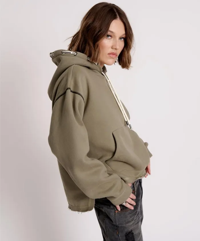Women One Teaspoon Hoodies And Sweats OTS THREADED LOGO HOODY Women One Teaspoon Hoodies And Sweats OTS THREADED LOGO HOODY