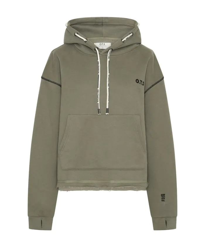Women One Teaspoon Hoodies And Sweats OTS THREADED LOGO HOODY Women One Teaspoon Hoodies And Sweats OTS THREADED LOGO HOODY