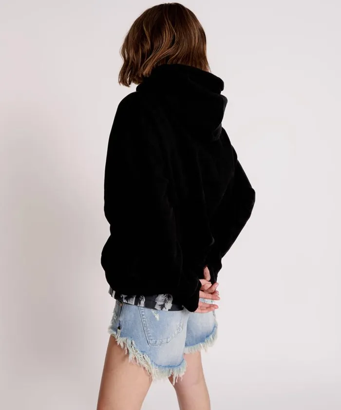 Women One Teaspoon Hoodies And Sweats OTS TWISTED HOODY Women One Teaspoon Hoodies And Sweats OTS TWISTED HOODY