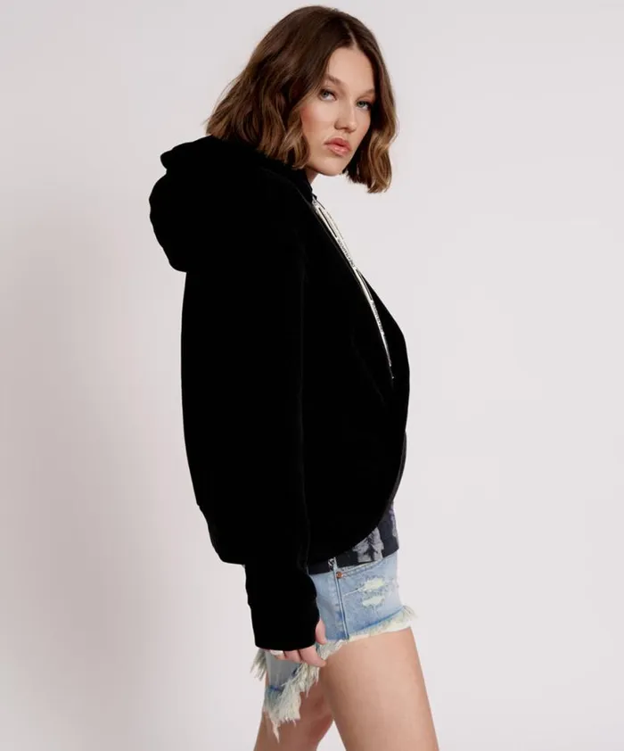 Women One Teaspoon Hoodies And Sweats OTS TWISTED HOODY Women One Teaspoon Hoodies And Sweats OTS TWISTED HOODY