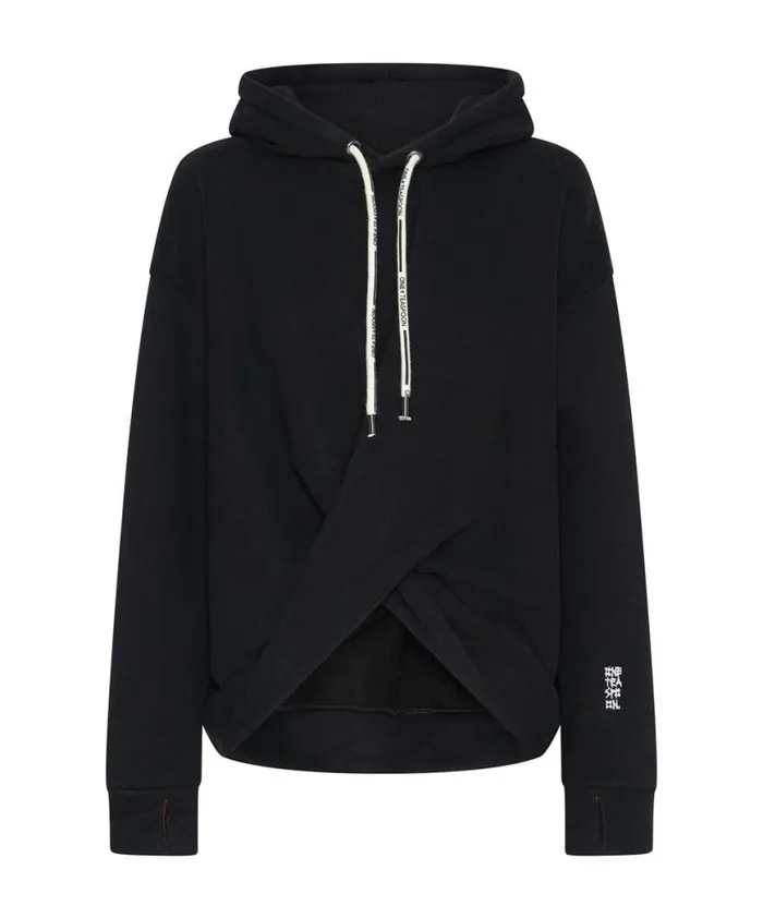 Women One Teaspoon Hoodies And Sweats OTS TWISTED HOODY Women One Teaspoon Hoodies And Sweats OTS TWISTED HOODY