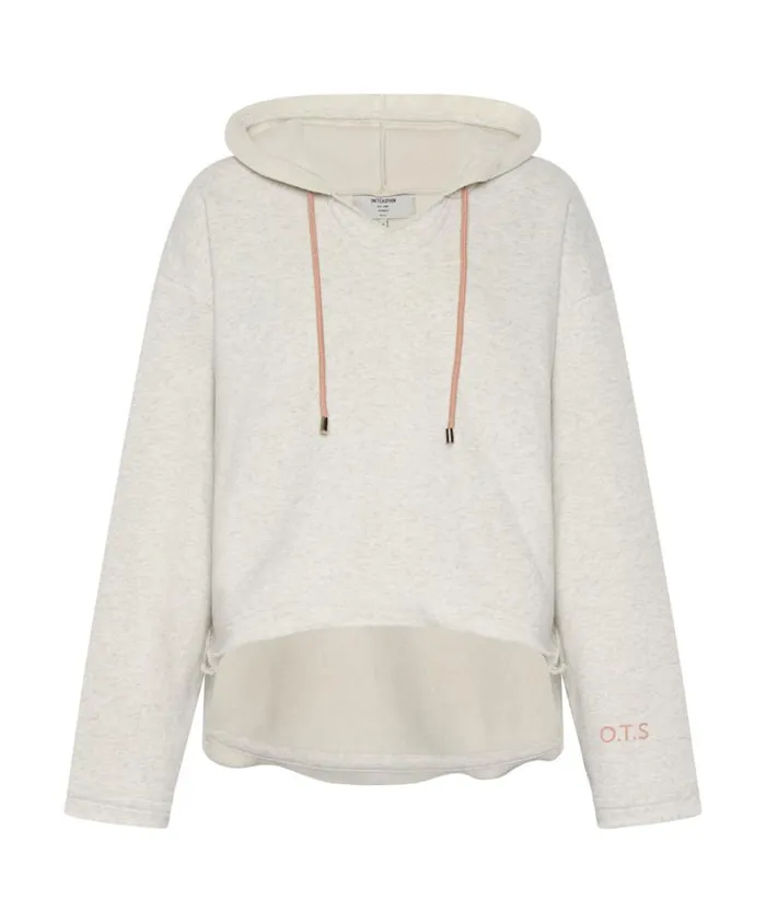 Women One Teaspoon Hoodies And Sweats OTS WHITE MARL VOYAGER HOODY Women One Teaspoon Hoodies And Sweats OTS WHITE MARL VOYAGER HOODY