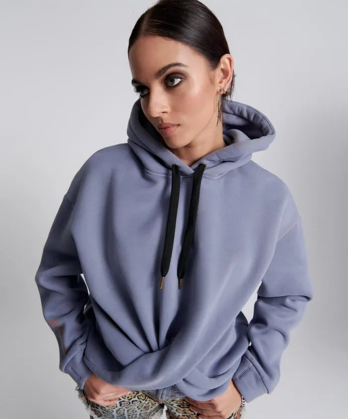 Women One Teaspoon Hoodies And Sweats STAND BY TWISTED HOODY Women One Teaspoon Hoodies And Sweats STAND BY TWISTED HOODY
