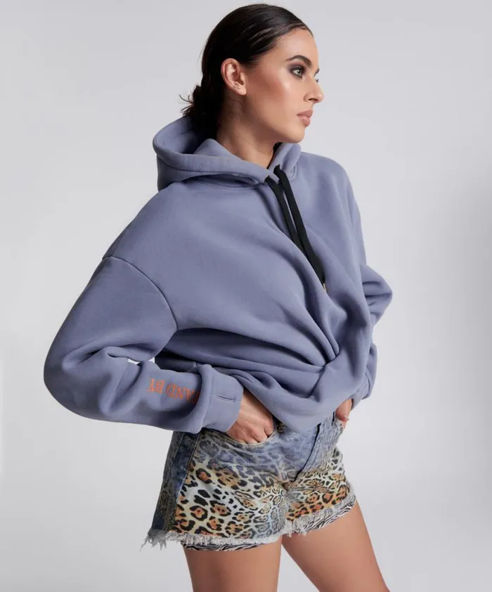 Women One Teaspoon Hoodies And Sweats STAND BY TWISTED HOODY Women One Teaspoon Hoodies And Sweats STAND BY TWISTED HOODY