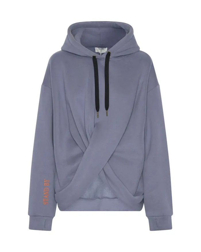Women One Teaspoon Hoodies And Sweats STAND BY TWISTED HOODY Women One Teaspoon Hoodies And Sweats STAND BY TWISTED HOODY