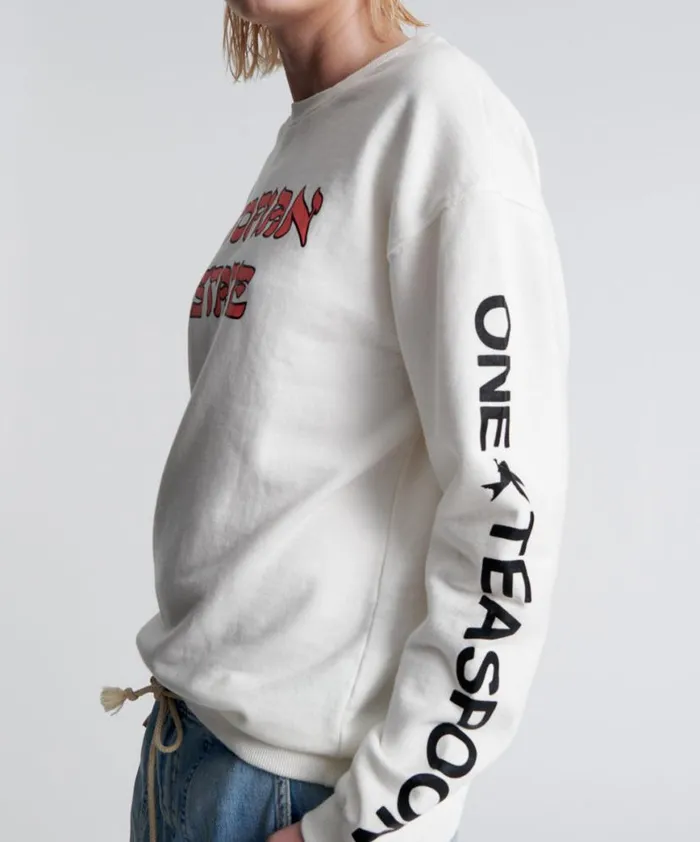 Women One Teaspoon Hoodies And Sweats UTOPIAN STATE LOGO SWEATER Women One Teaspoon Hoodies And Sweats UTOPIAN STATE LOGO SWEATER