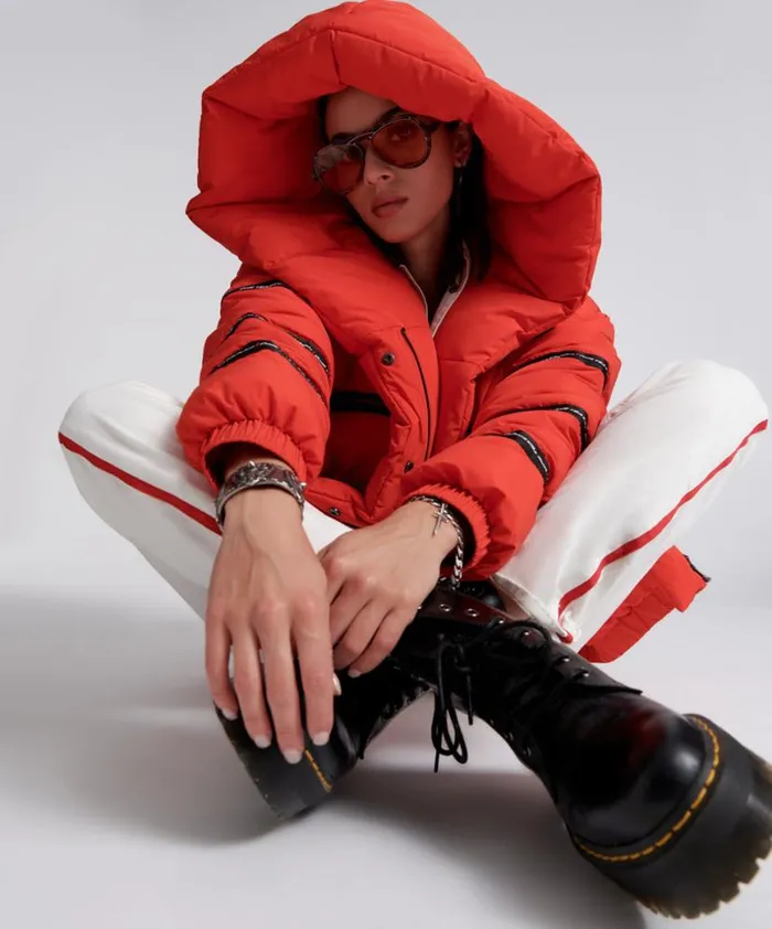 Women One Teaspoon Jackets ADDICTED PUFFA JACKET