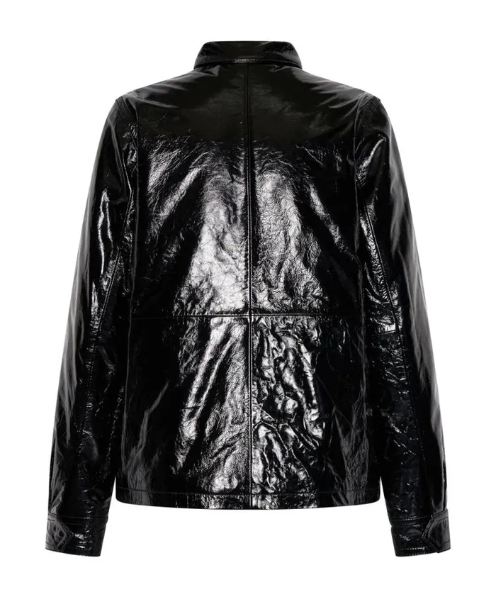 Women One Teaspoon Jackets BLACK OUT PATENT LEATHER JACKET Women One Teaspoon Jackets BLACK OUT PATENT LEATHER JACKET