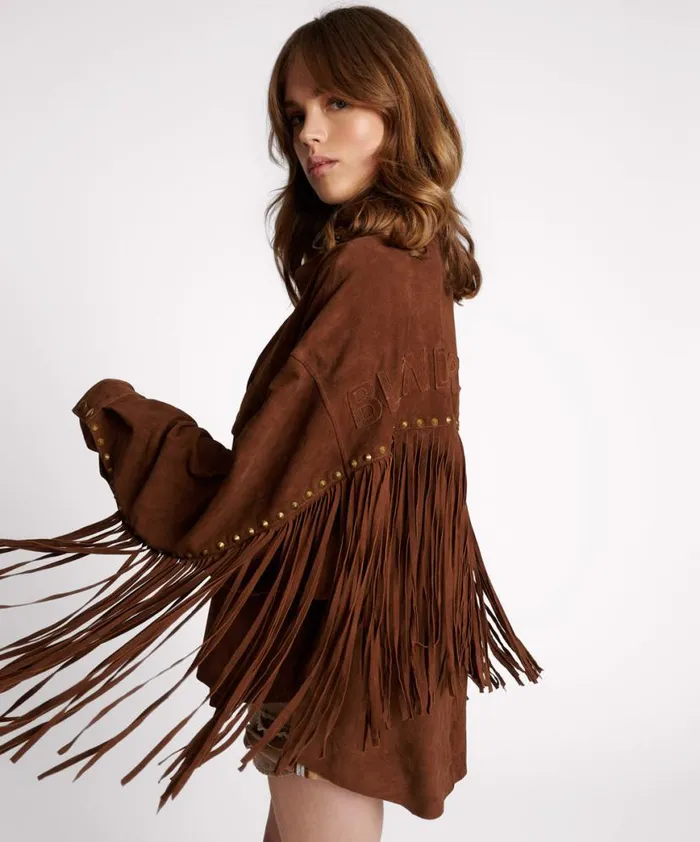 Women One Teaspoon Jackets BLIND FOR LOVE FRINGED DARIA JACKET Women One Teaspoon Jackets BLIND FOR LOVE FRINGED DARIA JACKET
