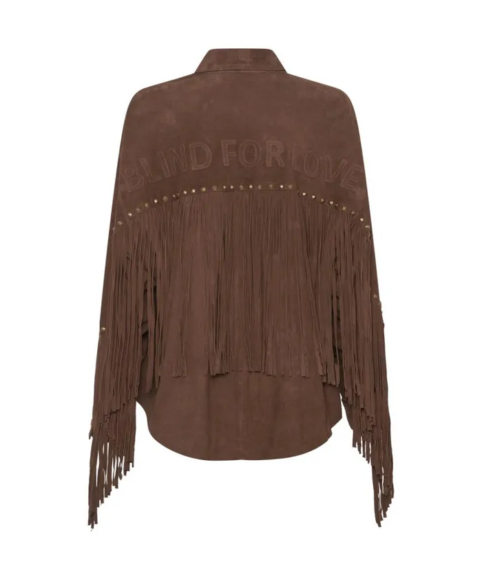 Women One Teaspoon Jackets BLIND FOR LOVE FRINGED DARIA JACKET Women One Teaspoon Jackets BLIND FOR LOVE FRINGED DARIA JACKET