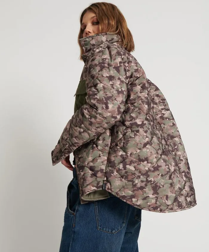 Women One Teaspoon Jackets CAMO QUILTED JACKET Women One Teaspoon Jackets CAMO QUILTED JACKET