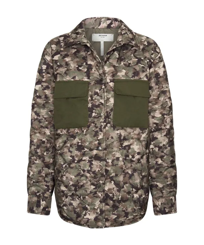 Women One Teaspoon Jackets CAMO QUILTED JACKET Women One Teaspoon Jackets CAMO QUILTED JACKET
