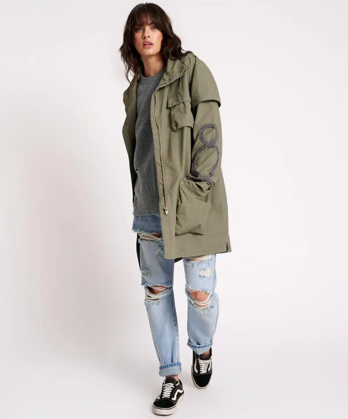 Women One Teaspoon Jackets CARGO THROWOVER JACKET Women One Teaspoon Jackets CARGO THROWOVER JACKET