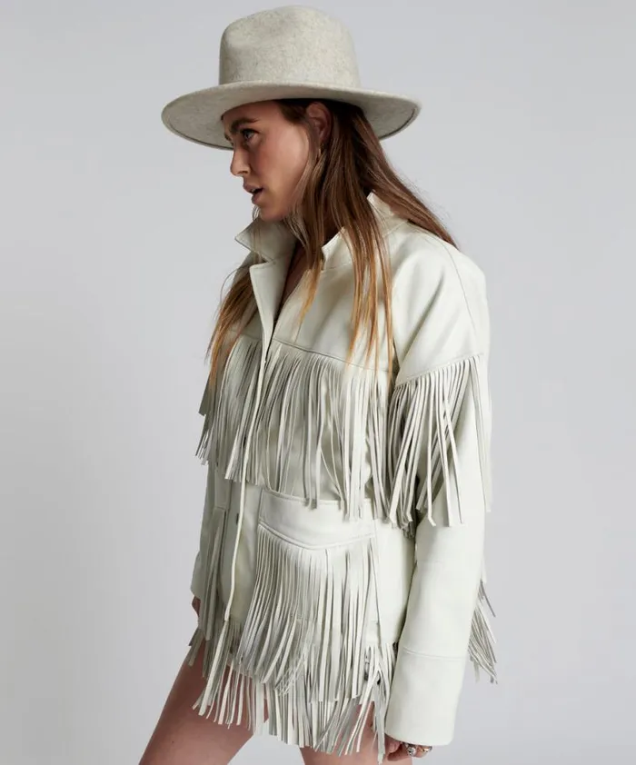 Women One Teaspoon Jackets CHAOS WALKING FRINGED LEATHER JACKET Women One Teaspoon Jackets CHAOS WALKING FRINGED LEATHER JACKET