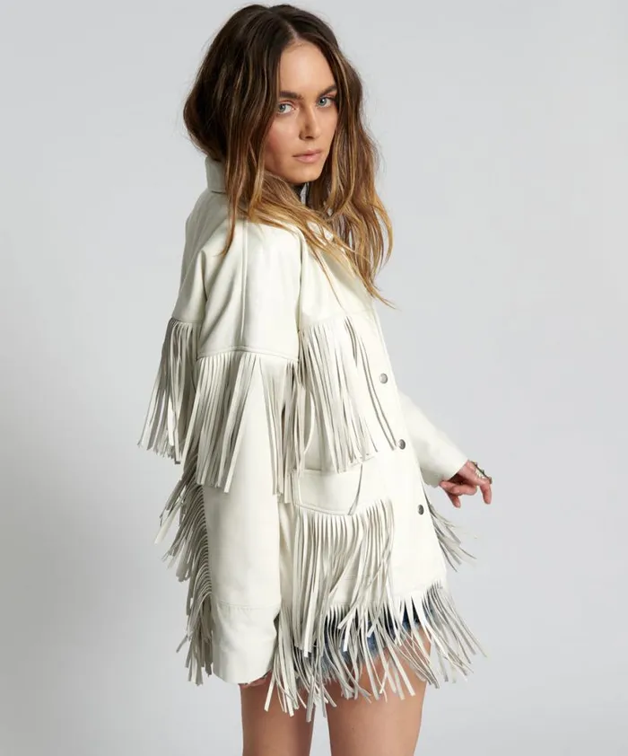Women One Teaspoon Jackets CHAOS WALKING FRINGED LEATHER JACKET Women One Teaspoon Jackets CHAOS WALKING FRINGED LEATHER JACKET
