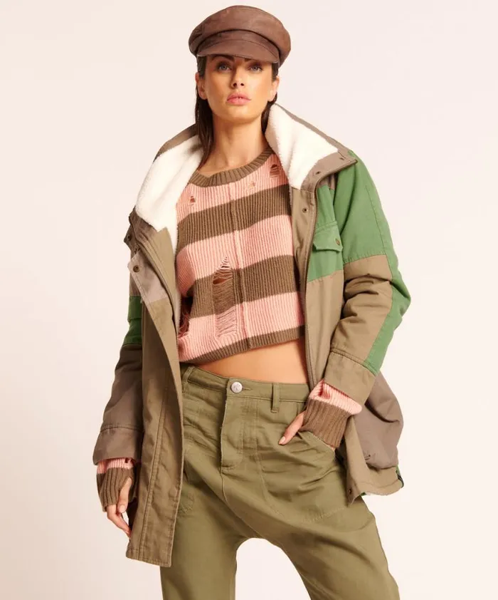 Women One Teaspoon Jackets DEFENDER JACKET