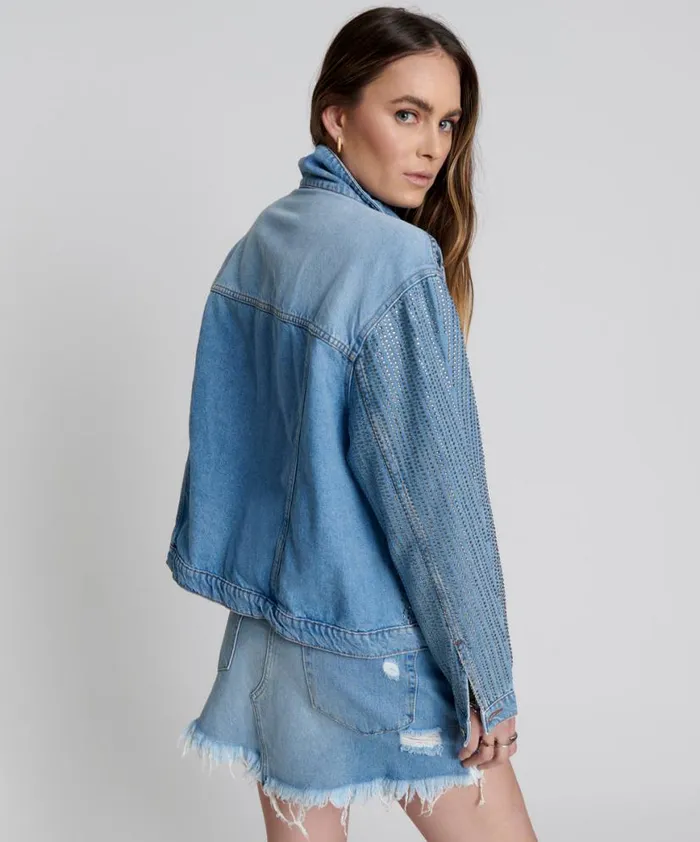 Women One Teaspoon Jackets DESERT JEWEL TRUCKER JACKET Women One Teaspoon Jackets DESERT JEWEL TRUCKER JACKET