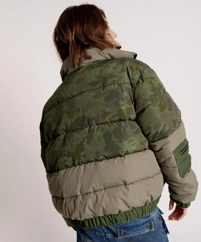Women One Teaspoon Jackets DIRTEE LOVE CAMO PUFFA JACKET Women One Teaspoon Jackets DIRTEE LOVE CAMO PUFFA JACKET