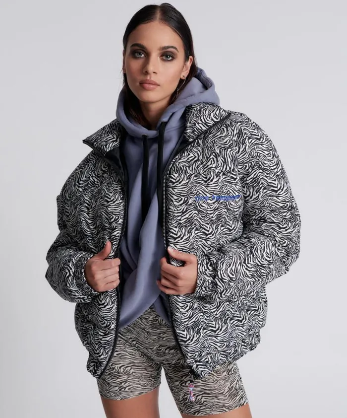 Women One Teaspoon Jackets DIRTEE LOVE PUFFA JACKET