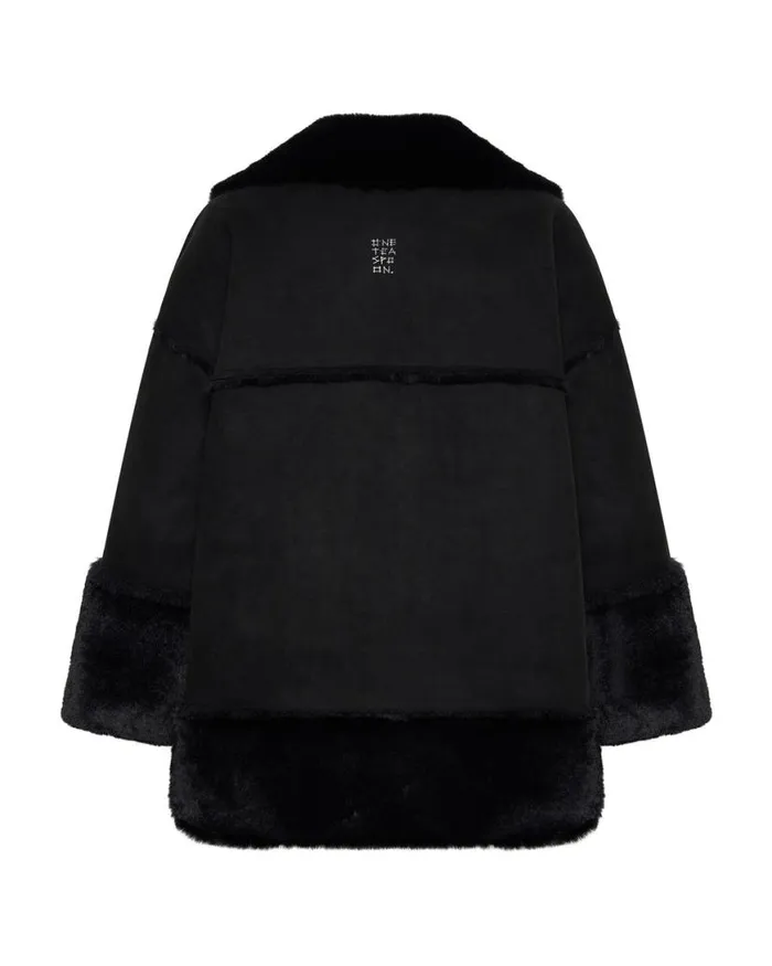 Women One Teaspoon Jackets FAUX SHEARLING AVIATOR COAT Women One Teaspoon Jackets FAUX SHEARLING AVIATOR COAT