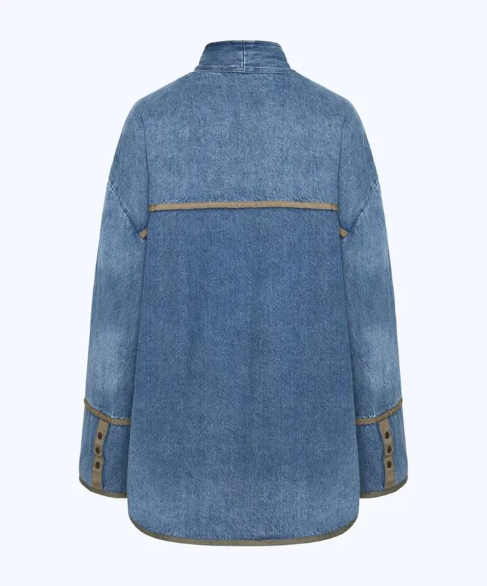 Women One Teaspoon Jackets KIMONO DENIM QUILTED JACKET Women One Teaspoon Jackets KIMONO DENIM QUILTED JACKET