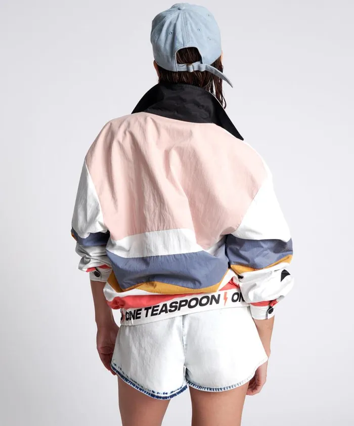 Women One Teaspoon Jackets OTS VELOCITY REVERSIBLE WINDBREAKER JACKET Women One Teaspoon Jackets OTS VELOCITY REVERSIBLE WINDBREAKER JACKET