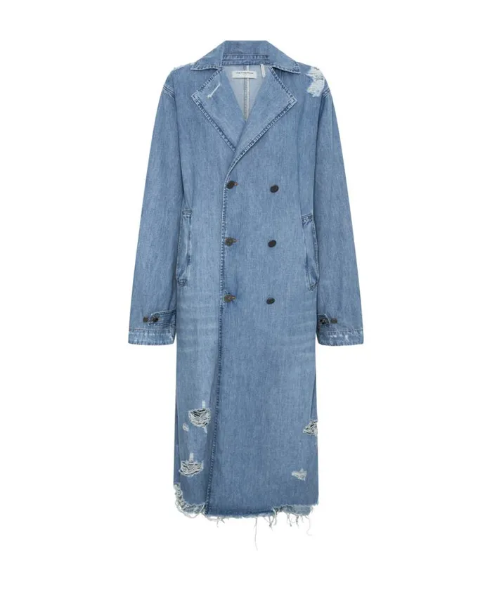 Women One Teaspoon Jackets PACIFICA DENIM TRENCH COAT Women One Teaspoon Jackets PACIFICA DENIM TRENCH COAT