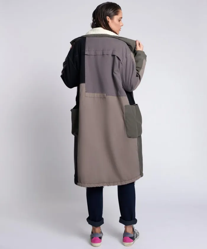 Women One Teaspoon Jackets PATCHWORK UTILITY DEFENDER COAT Women One Teaspoon Jackets PATCHWORK UTILITY DEFENDER COAT