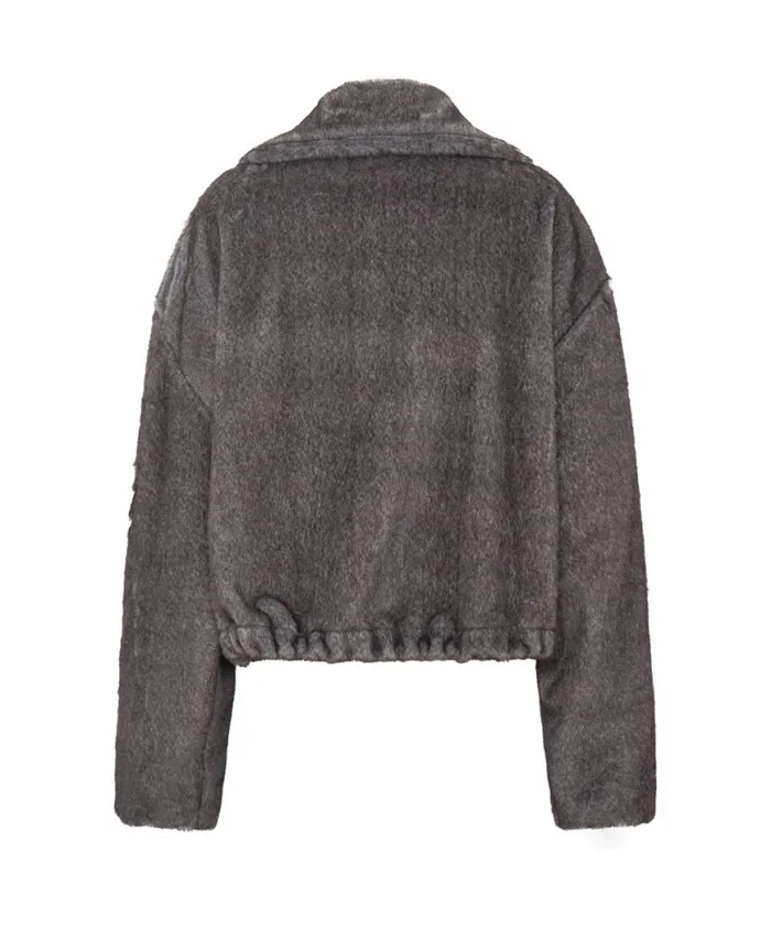 Women One Teaspoon Jackets SAUVAGE FAUX FUR CROPPED PULLOVER JACKET Women One Teaspoon Jackets SAUVAGE FAUX FUR CROPPED PULLOVER JACKET