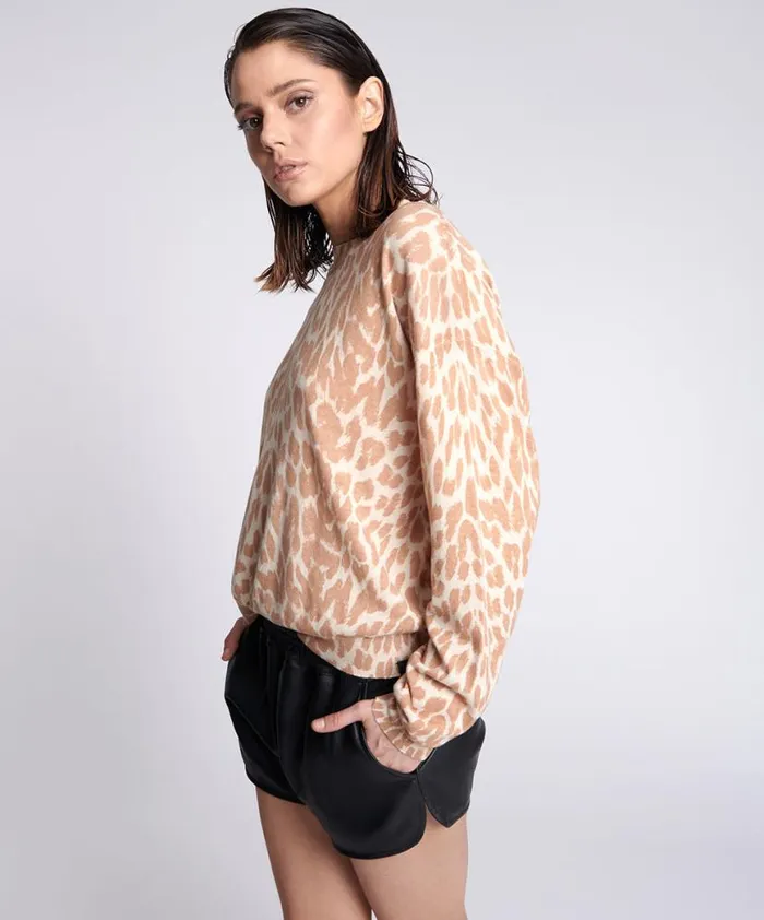 Women One Teaspoon Knitwear ANIMAL HAPHAZARD KNIT SWEATER Women One Teaspoon Knitwear ANIMAL HAPHAZARD KNIT SWEATER