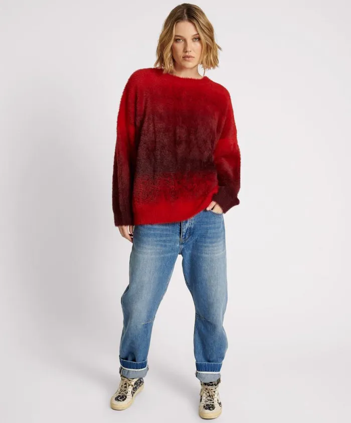 Women One Teaspoon Knitwear BURNING SUNSET OMBRE KNIT SWEATER Women One Teaspoon Knitwear BURNING SUNSET OMBRE KNIT SWEATER