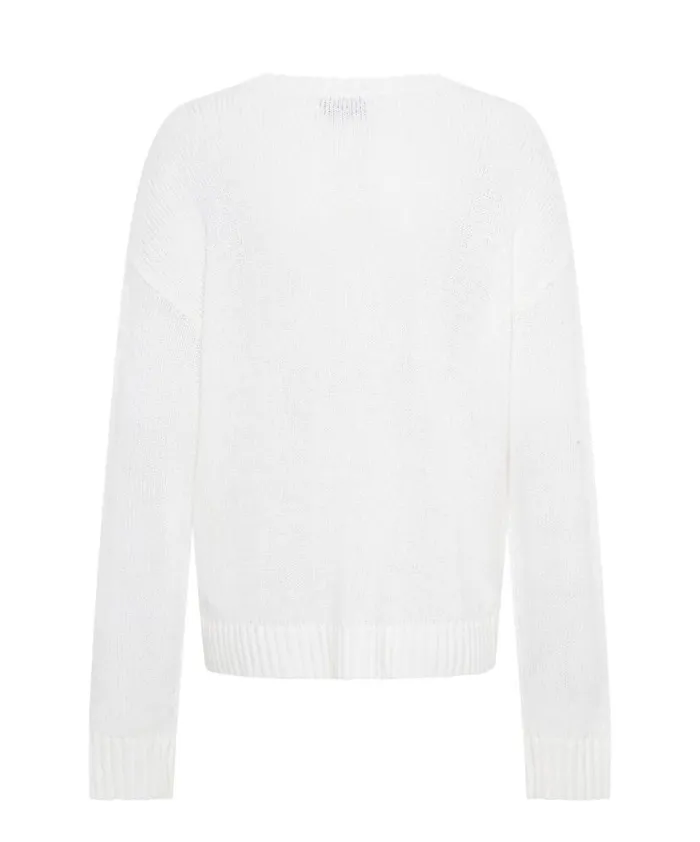 Women One Teaspoon Knitwear CLASSIC POCKET CHUNKY KNIT SWEATER WHITE Women One Teaspoon Knitwear CLASSIC POCKET CHUNKY KNIT SWEATER WHITE