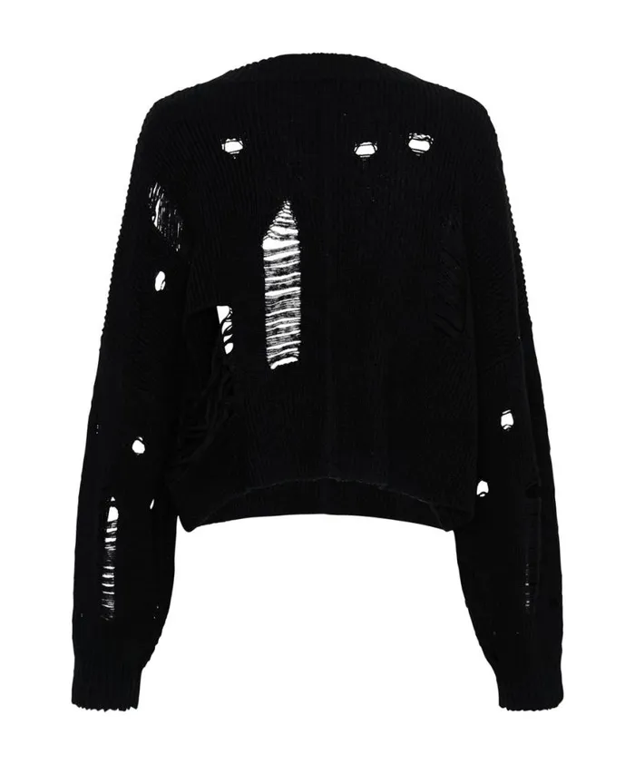 Women One Teaspoon Knitwear CROPPED HERCULES SHREDDED SWEATER Women One Teaspoon Knitwear CROPPED HERCULES SHREDDED SWEATER