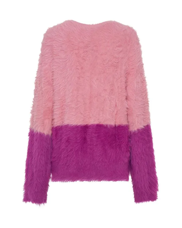 Women One Teaspoon Knitwear FLUFFY COLOUR BLOCK SWEATER Women One Teaspoon Knitwear FLUFFY COLOUR BLOCK SWEATER