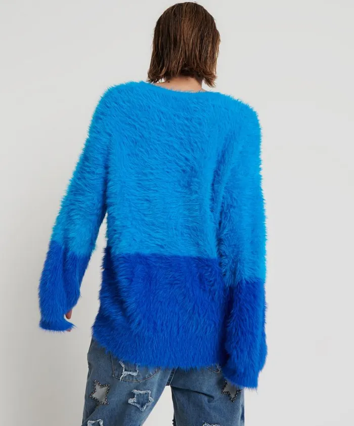 Women One Teaspoon Knitwear FLUFFY COLOUR BLOCKED SWEATER Women One Teaspoon Knitwear FLUFFY COLOUR BLOCKED SWEATER