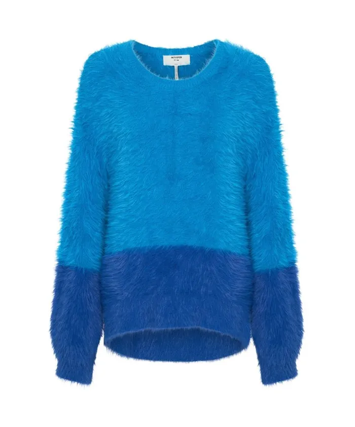 Women One Teaspoon Knitwear FLUFFY COLOUR BLOCKED SWEATER Women One Teaspoon Knitwear FLUFFY COLOUR BLOCKED SWEATER