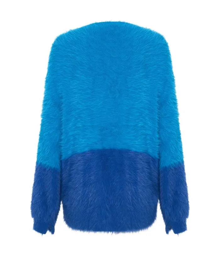 Women One Teaspoon Knitwear FLUFFY COLOUR BLOCKED SWEATER Women One Teaspoon Knitwear FLUFFY COLOUR BLOCKED SWEATER
